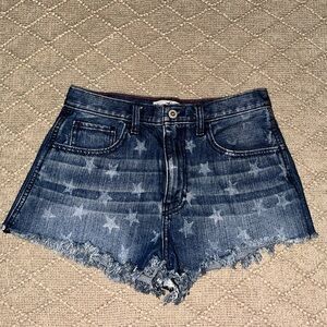 Hollister Short Jean Shorts with Stars Size 5